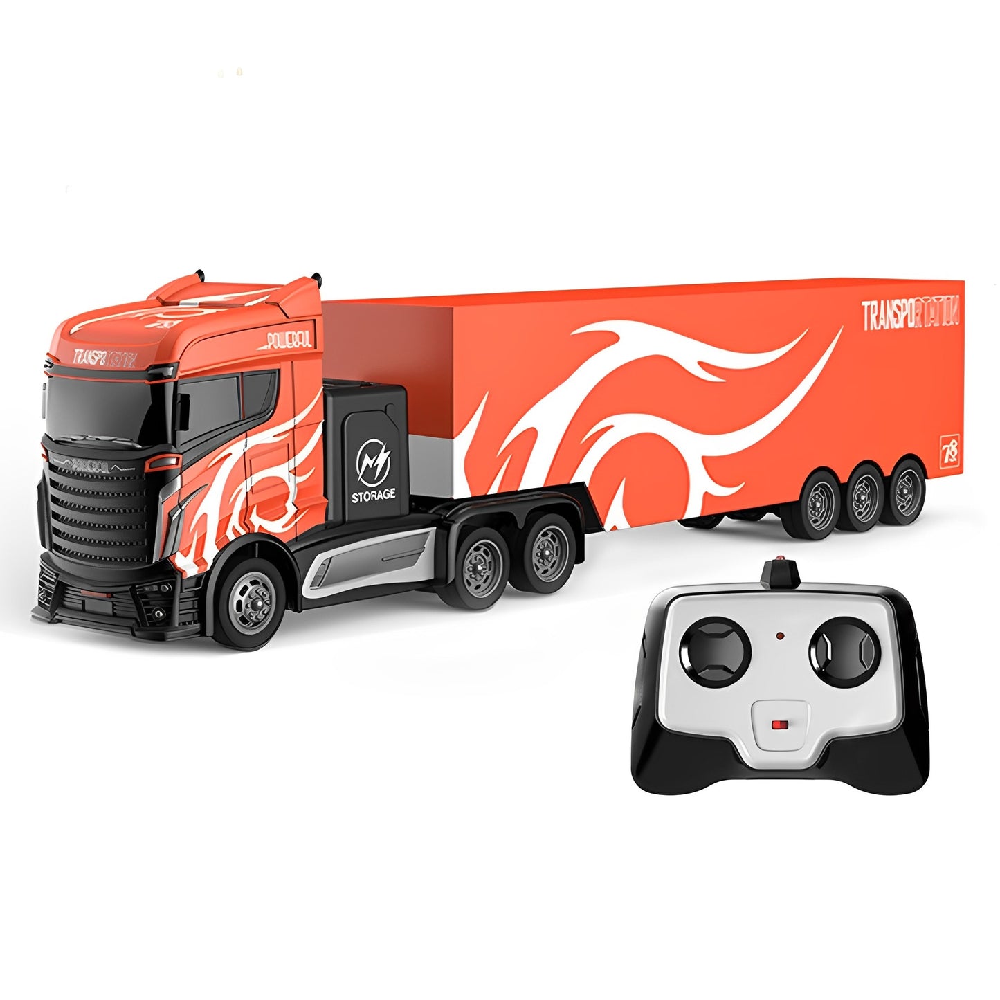 4 Channel 2.4GHz Remote Control 1:16 2WD Truck Trailer Toy For Kids