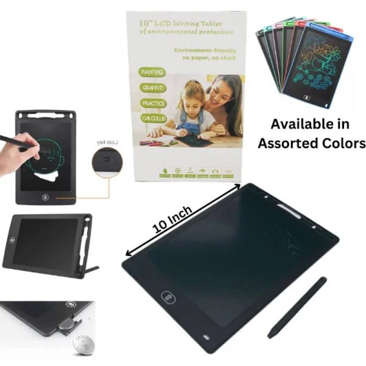 10 Inch Lcd Writing Tablet For Kids – Digital Drawing Pad – Erasable Writing Board – Writing Pad (random Color)