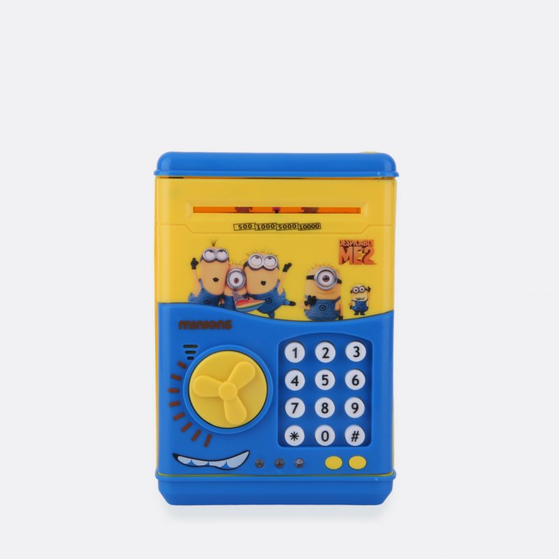 Cartoon Saving Kids Money Boxes Smart Telephone Booth Password Money Piggy Bank With Cute Design
