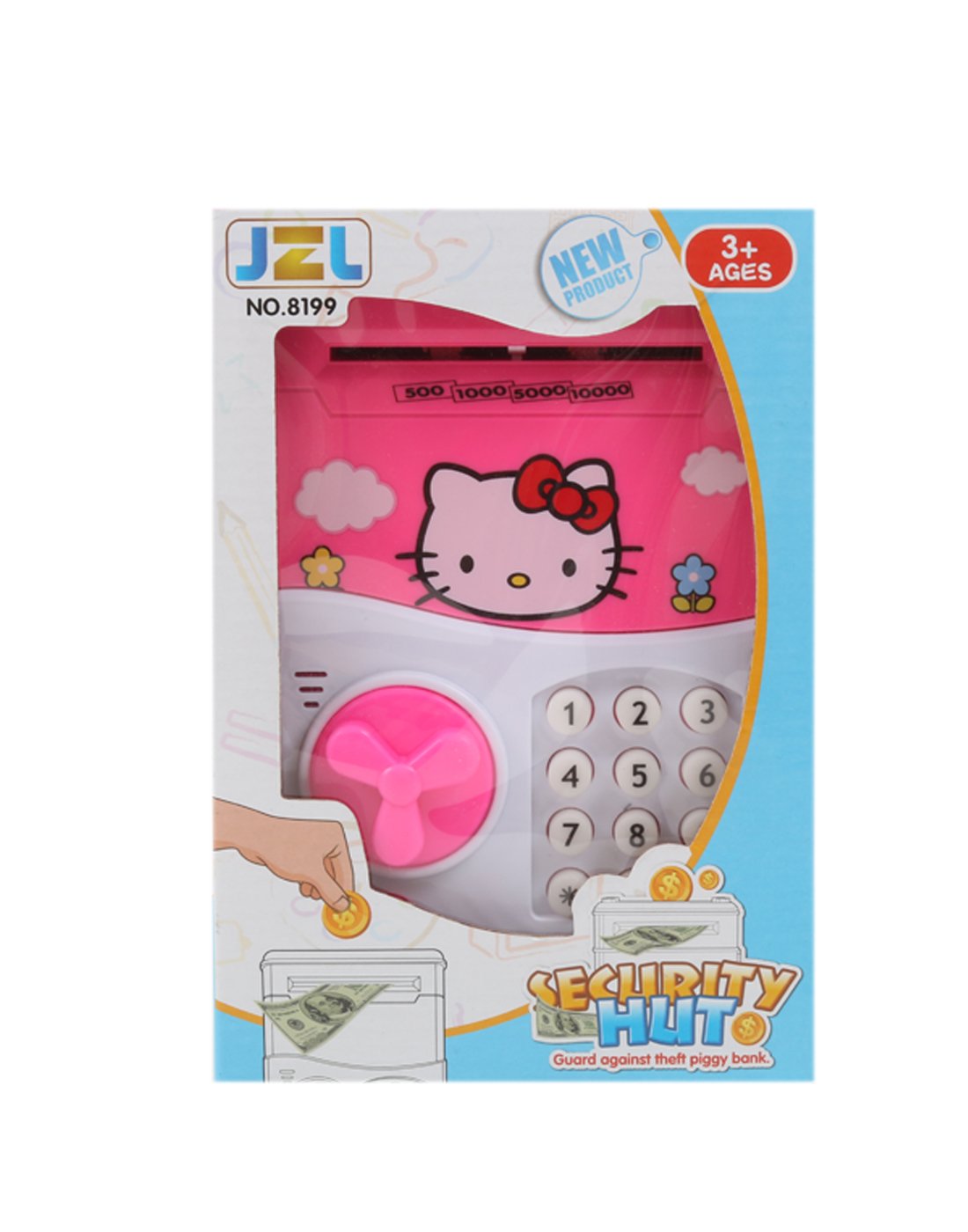 Cartoon Saving Kids Money Boxes Smart Telephone Booth Password Money Piggy Bank With Cute Design